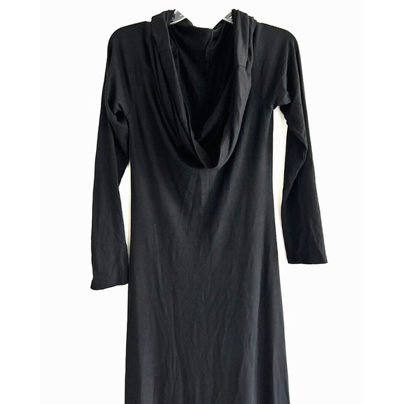 Flo Atelier | Handmade Women's Black Long Sleeve Cowl Neck Maxi Dress Size M - Picture 7 of 12